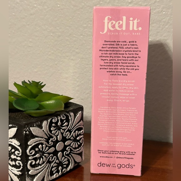 Skincare Dew Of The Gods Feels Microdermabrasion Dry Erase Face Scrub